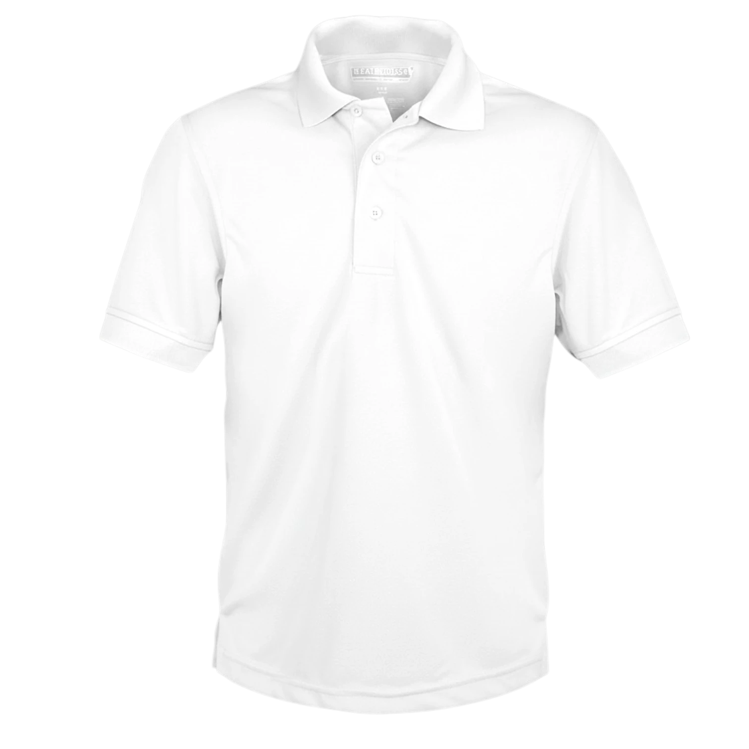 White Performance Polo with SLES Paw Logo